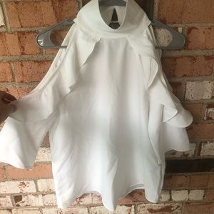 VERY J cold shoulder top